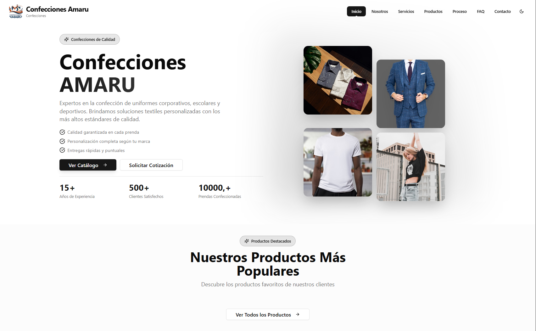 Confecciones Amaru - Proyecto Finalizado